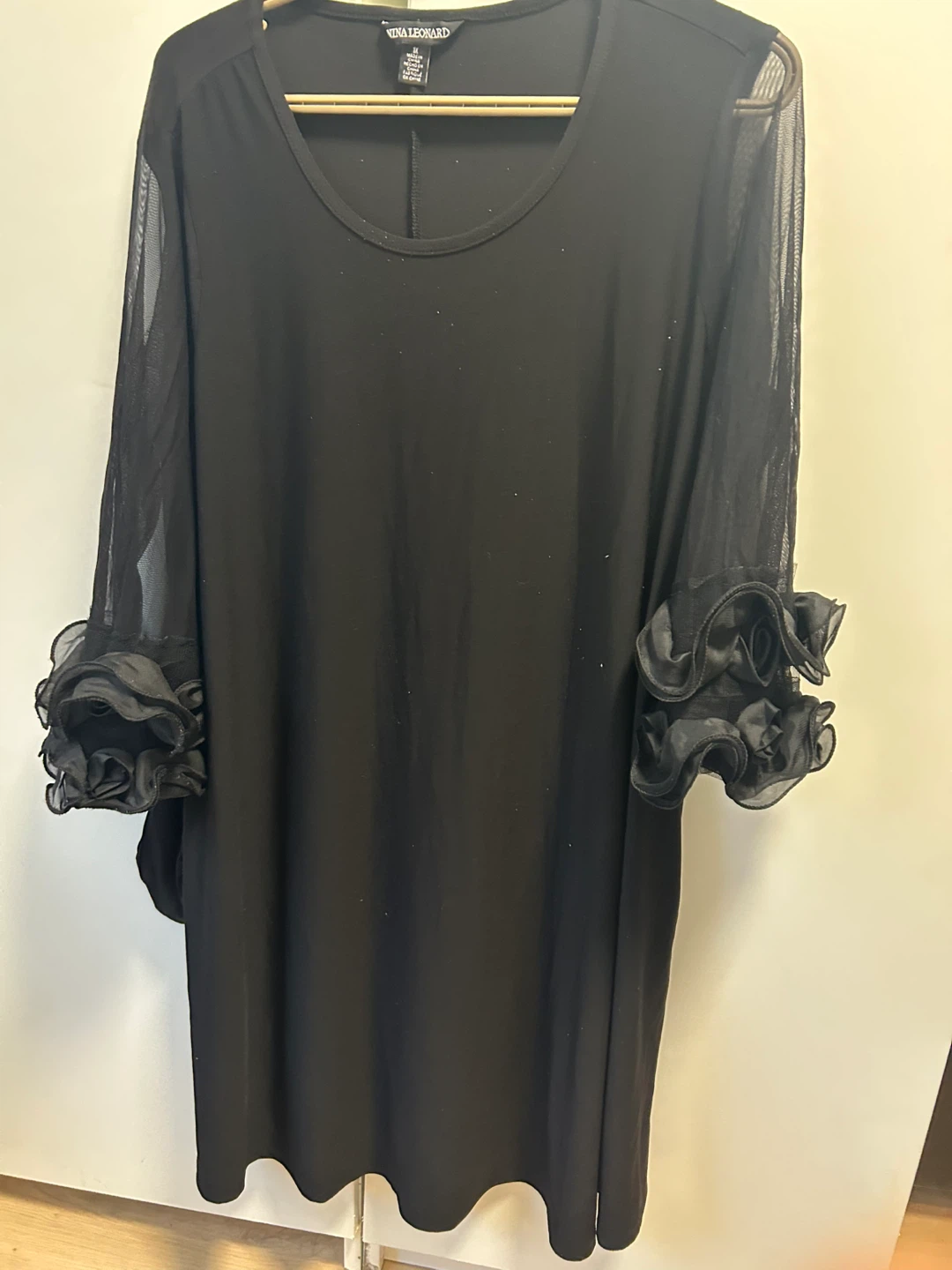 Nina Leonard Black Dress - Size M