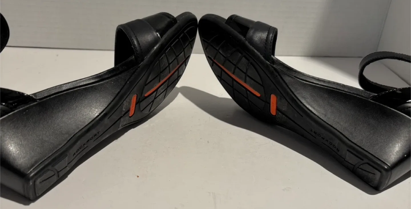 Rockport Total Motion Black Wedge Sandals - Size 5 image indicator(5)