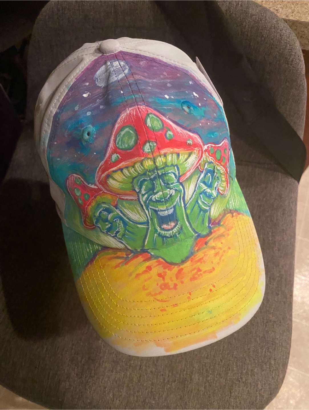 Hand Painted Baseball Caps