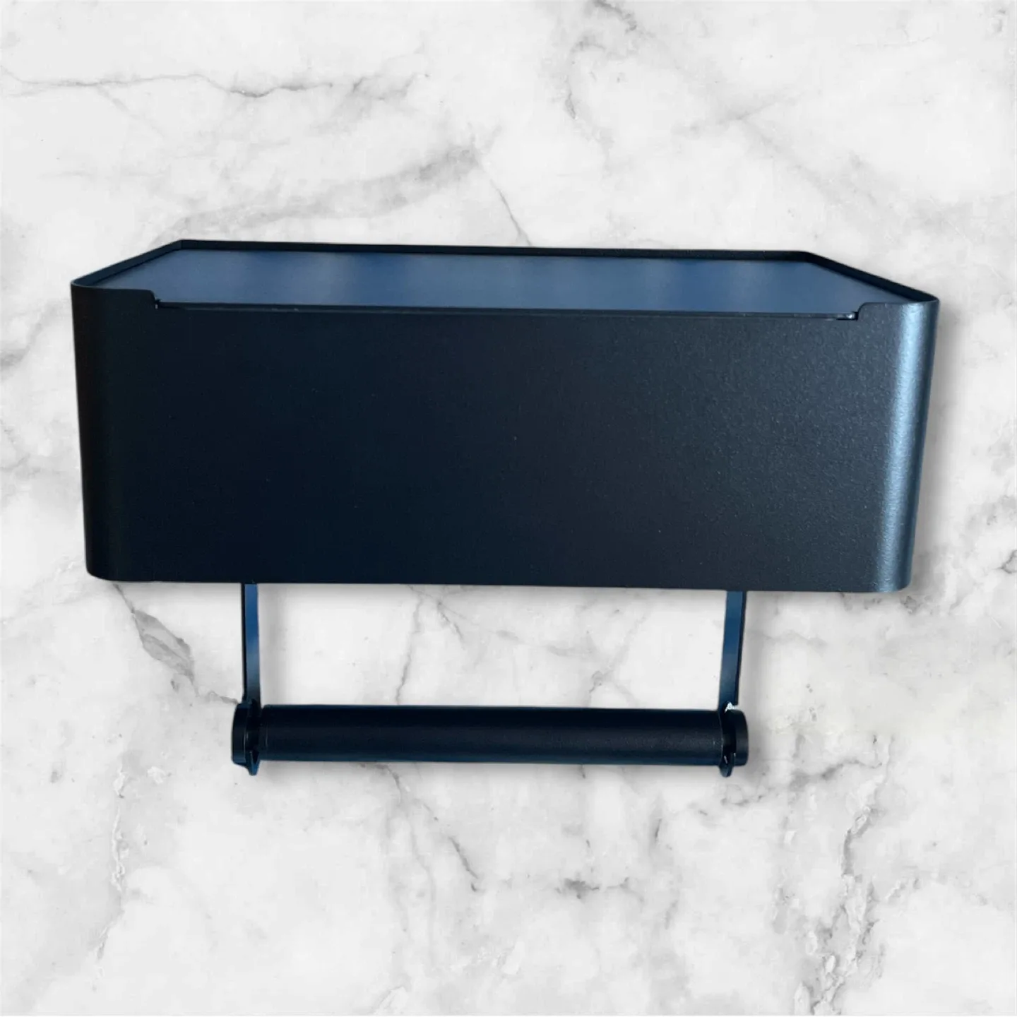 🥕 New Black Metal Toilet Paper/Wipes Holder thumbnail