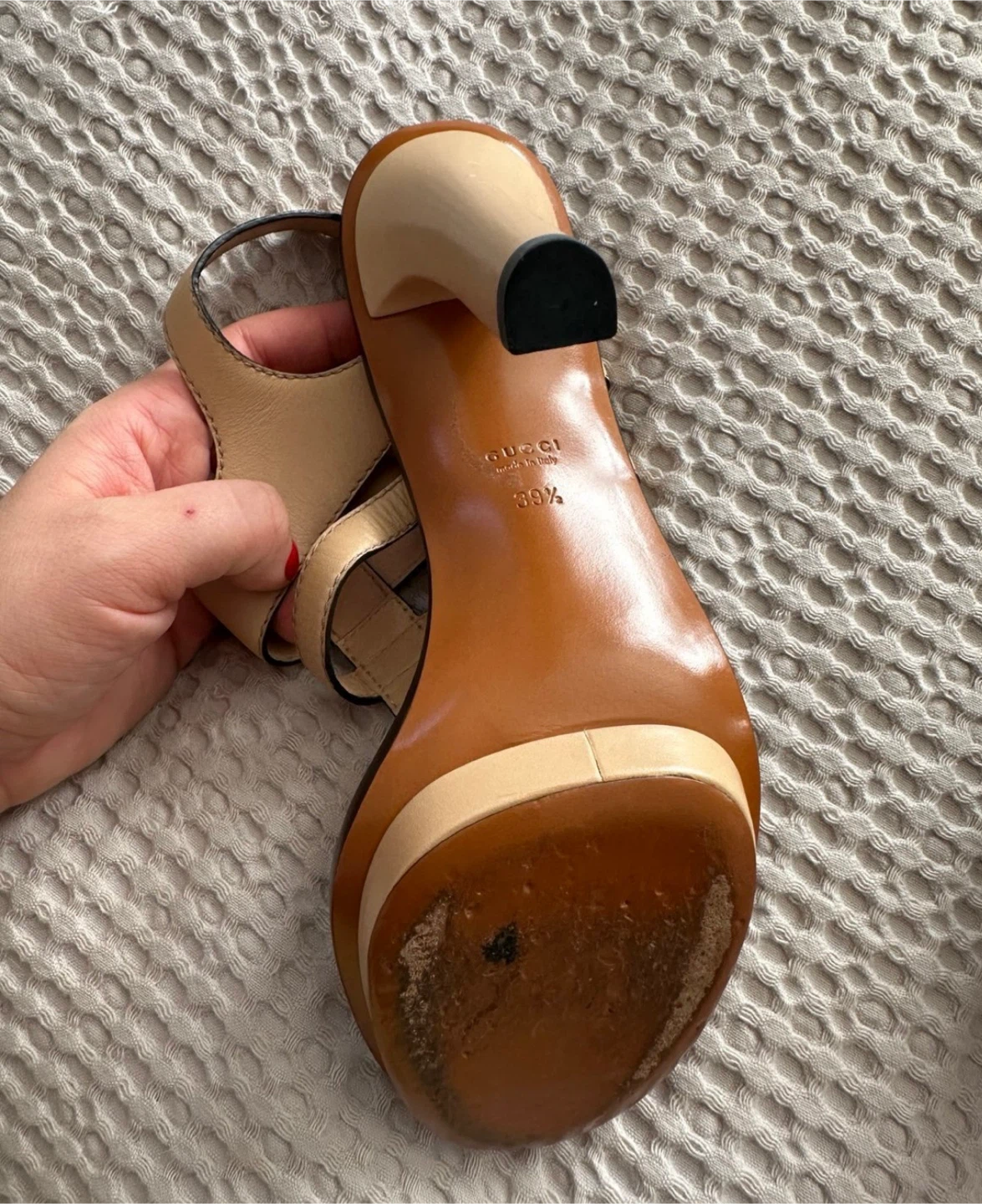 Gucci High Heel Sandals Size 39.5 - photo 4