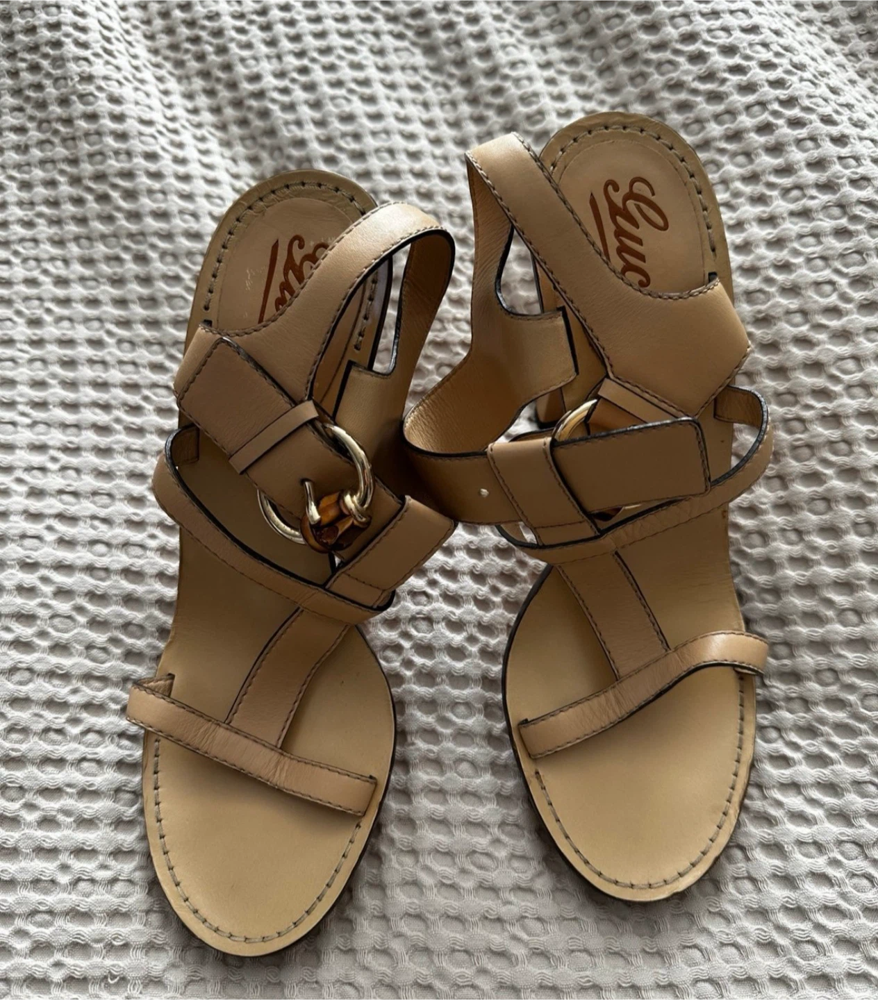 Gucci High Heel Sandals Size 39.5 - photo 2