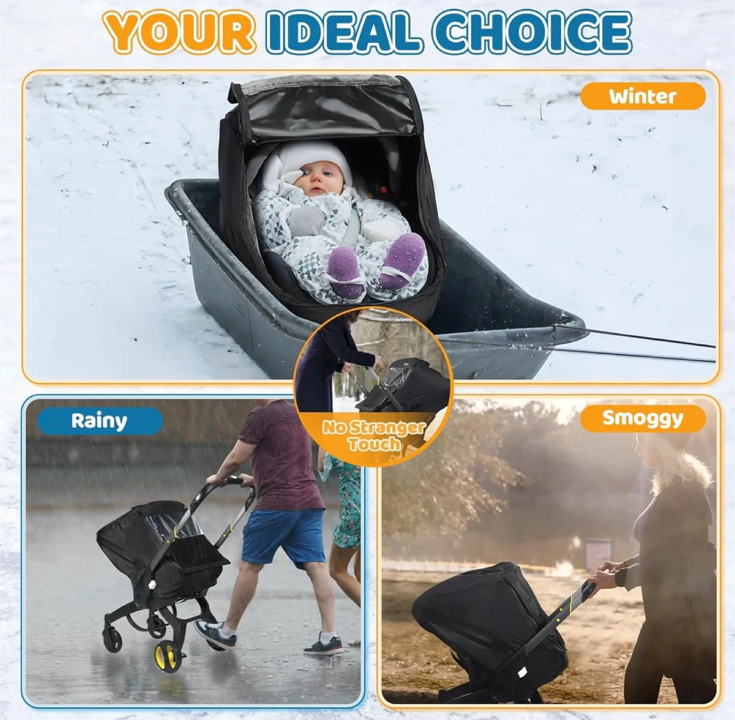 Brand new Baby Car Seat Cover - Universal Fit image indicator(6)