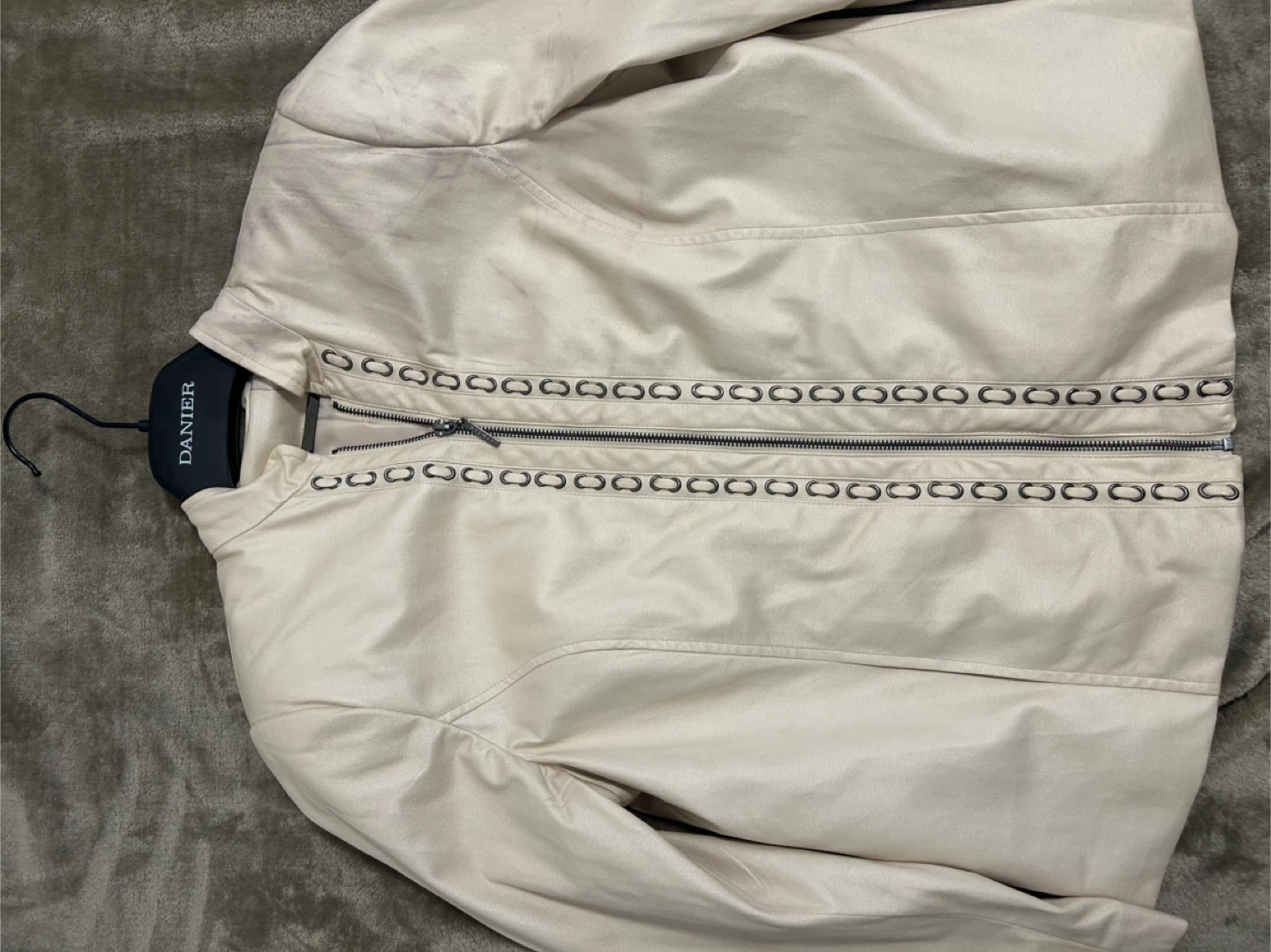 Danier Cream Leather Jacket