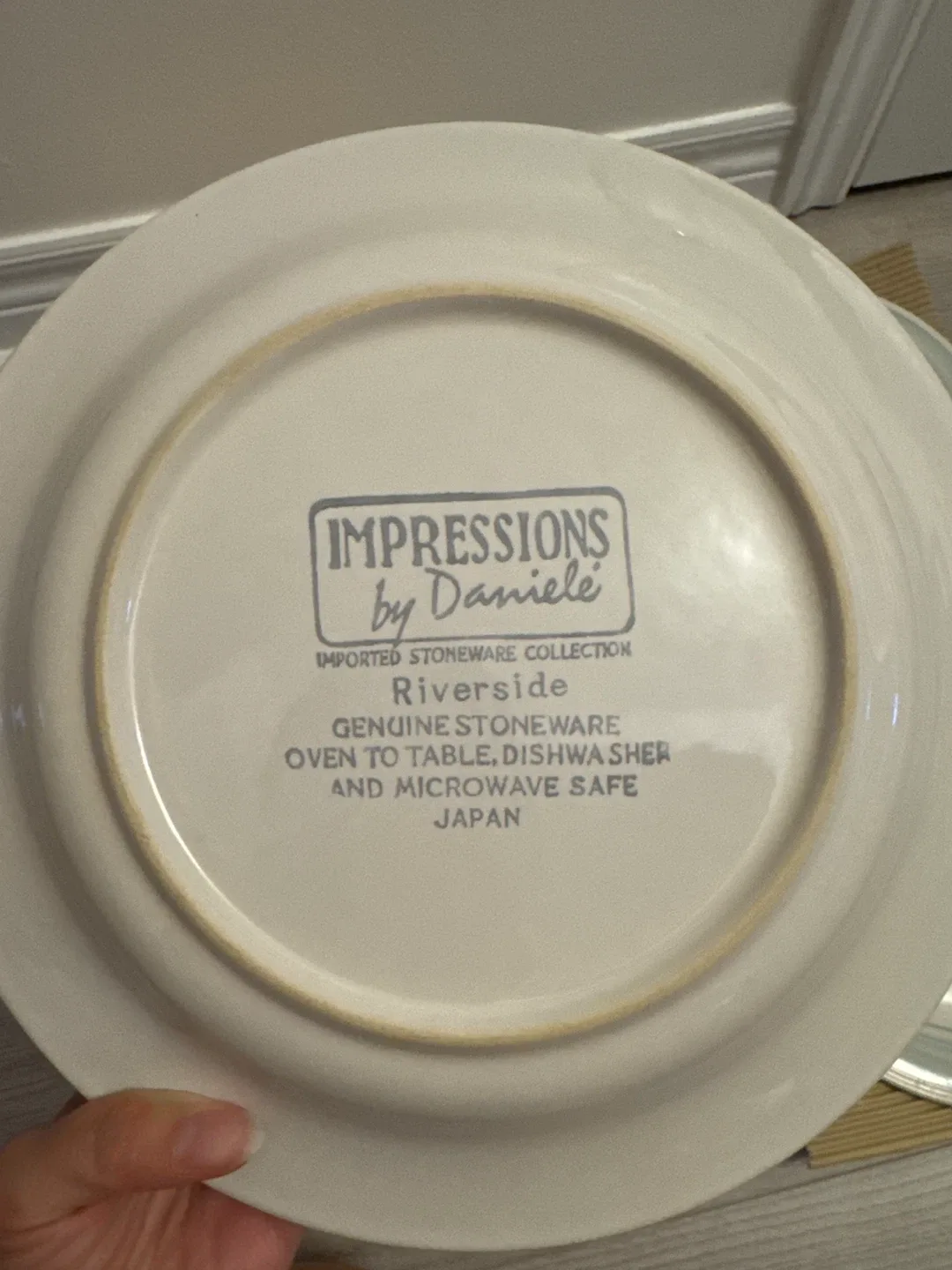 Vintage 1970 Japanese Floral Salad Plate Set image indicator(4)