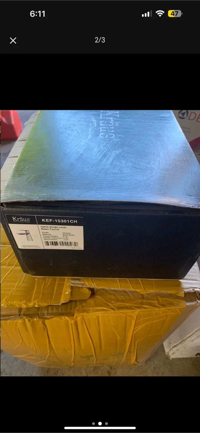 Kraus KEF-15301CH Single Lever Basin Faucet - New in Box! image indicator(2)