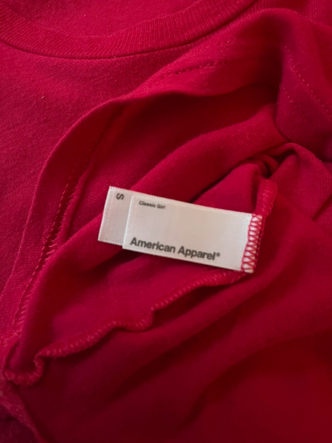 American Apparel Classic Girl Tee, beautiful rose colour, Small - photo 3