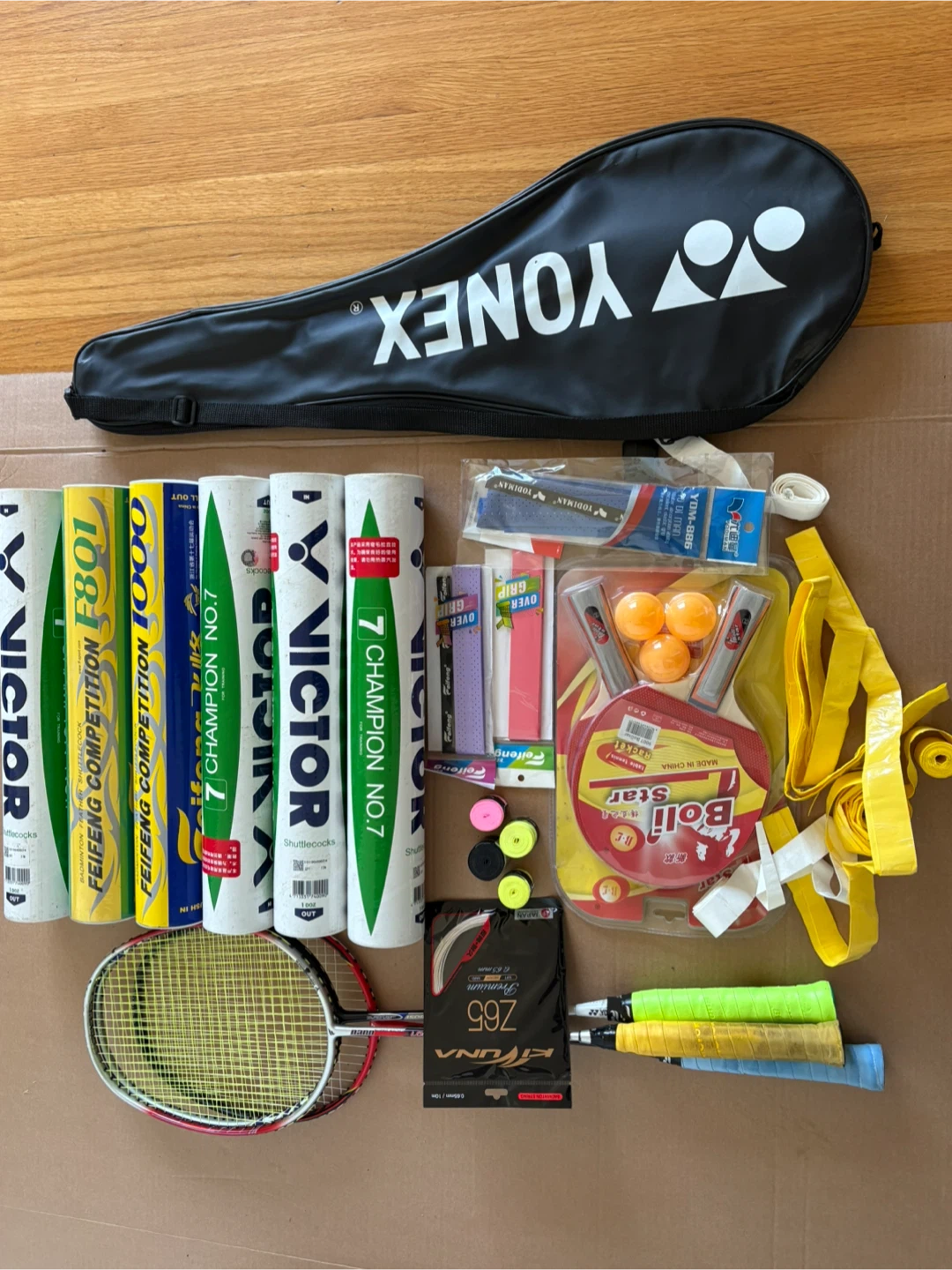 Badminton & Ping Pong Set: Yonex, Victor, Feifeng - photo 2