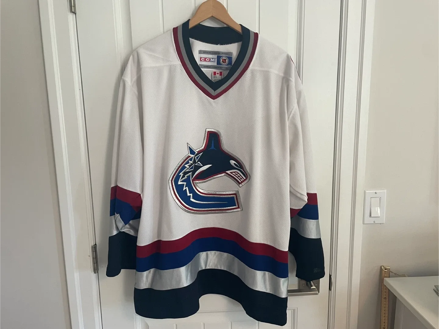 Authentic CCM Vancouver Canucks West Coast Express Jersey XL thumbnail