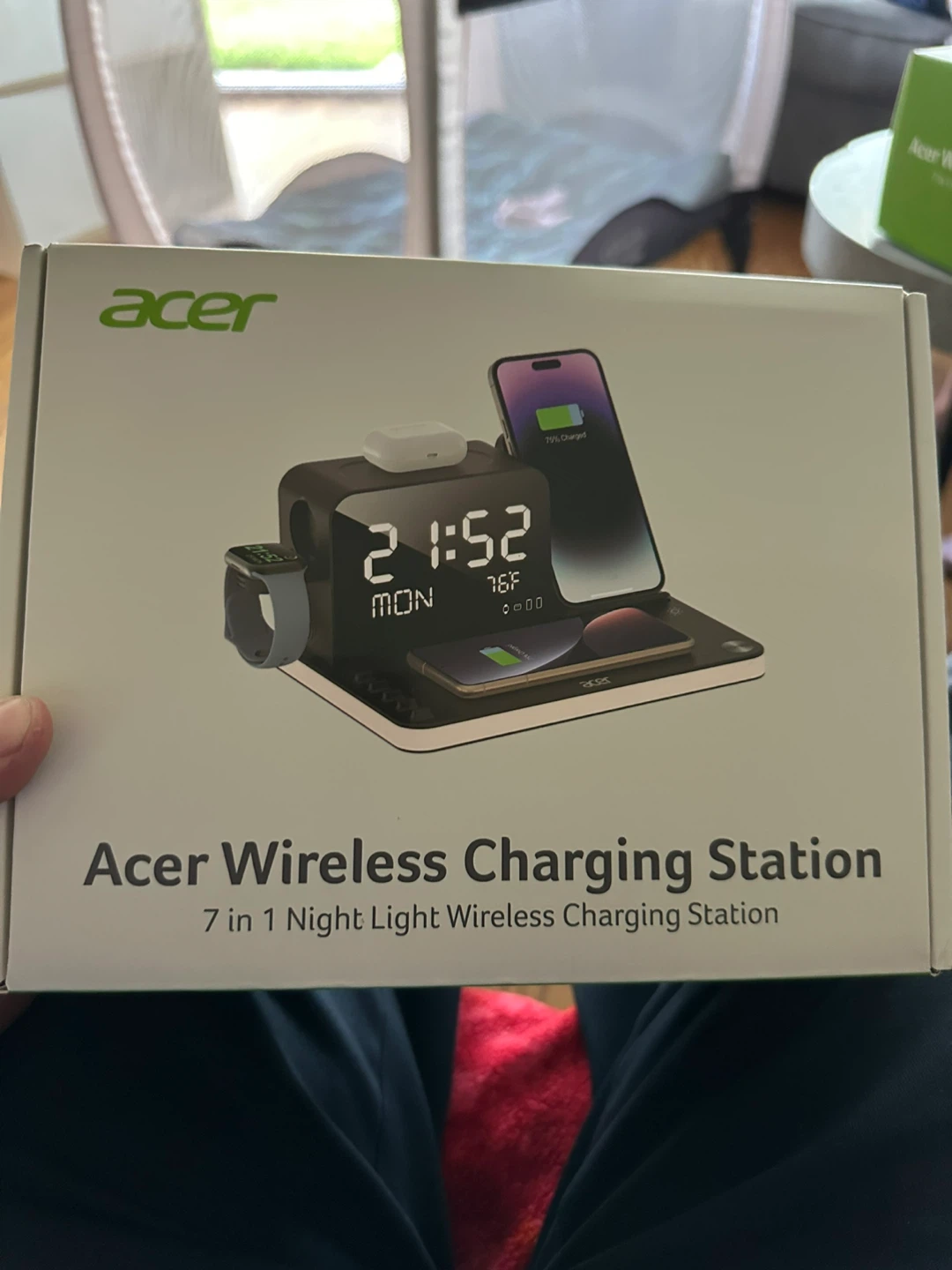 Acer Wireless Charging Station - 7 in 1 Night Light