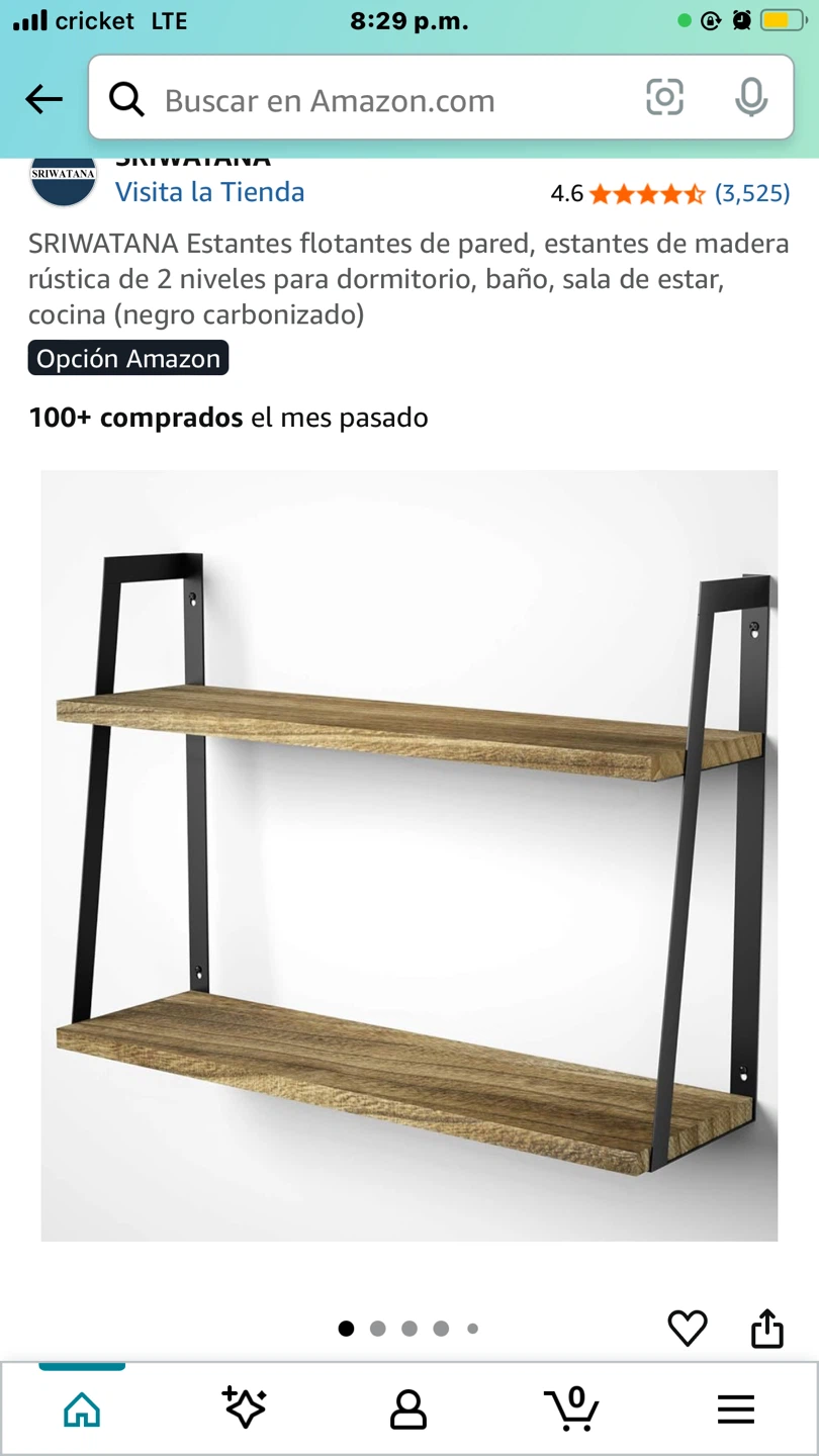 SRIWATANA Rustic Wood Floating Shelves