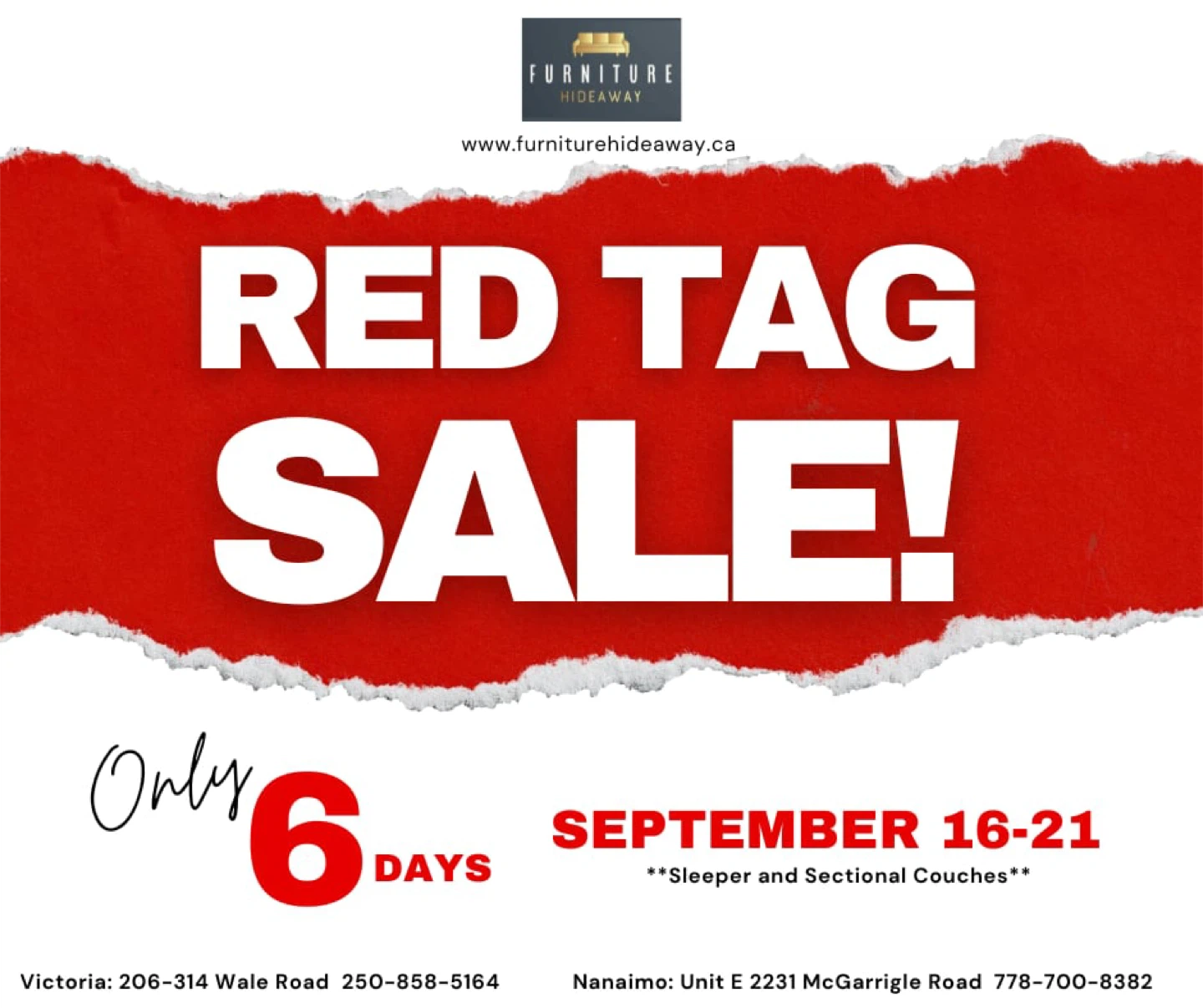 ⚠️Limited Offer Only⚠️ Red Tag Sale ❤️ Sleeper and Sectional