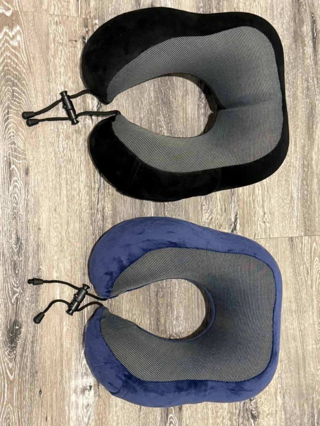 As New Two Travel Neck Pillows - Black & Blue thumbnail