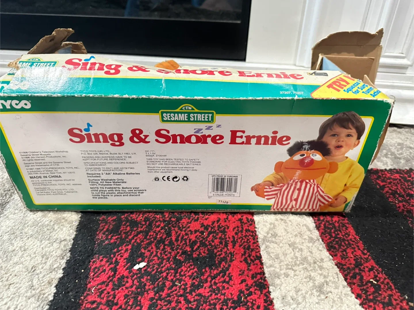 Vintage Tyco Sesame Street Sing & Snore Ernie image indicator(6)