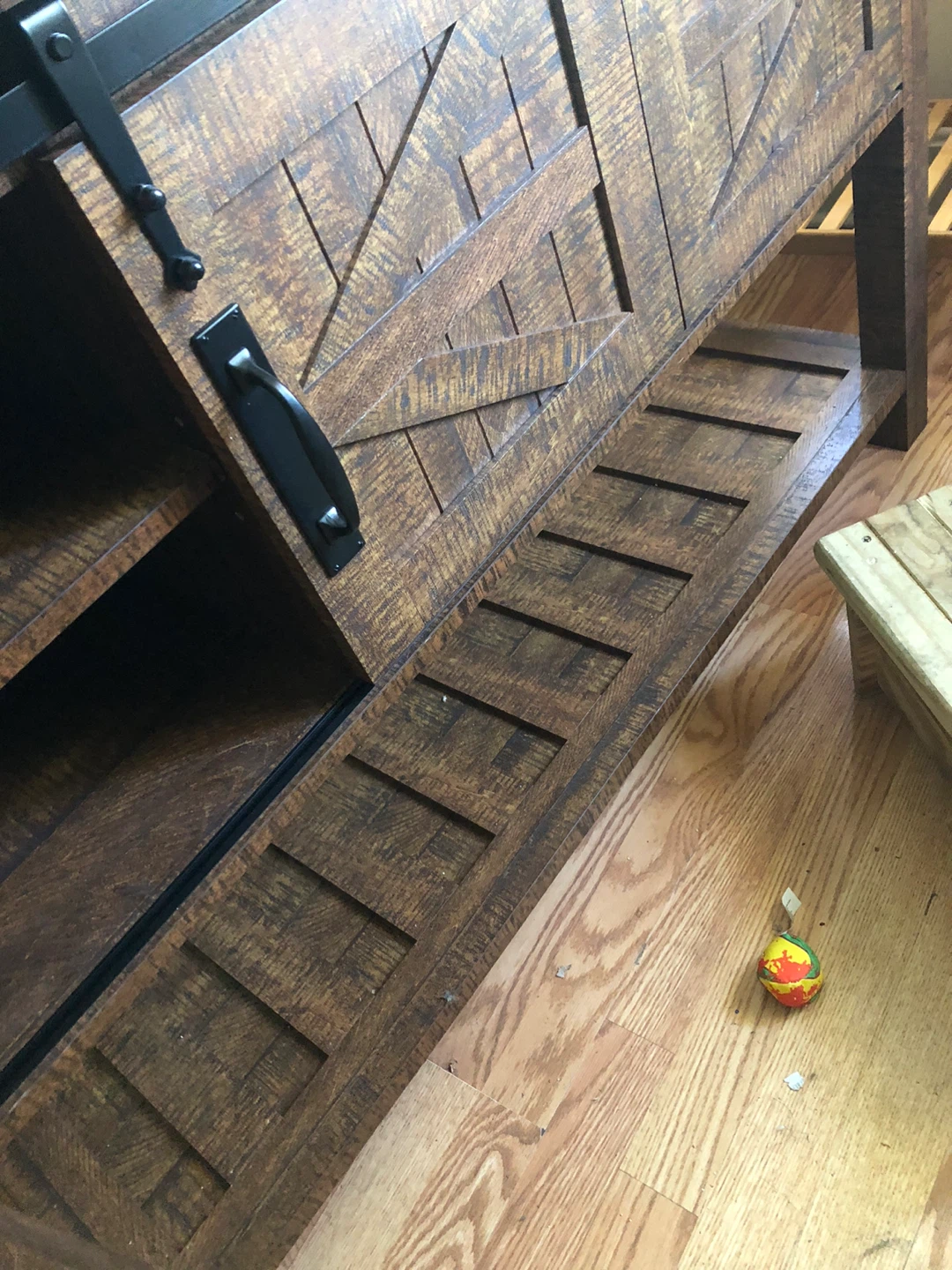 Rustic Brown Wood TV Stand