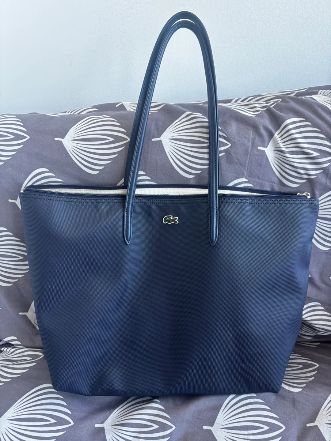 Lacoste Navy Blue Tote Bag