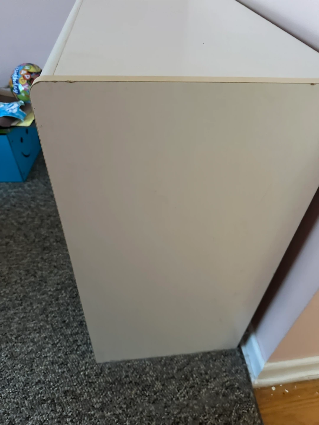 White Dresser with Drawers and Cabinet - photo 4