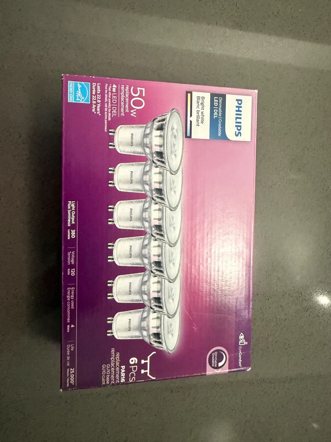 Philips 50W LED Light Bulbs, 6 Pack thumbnail