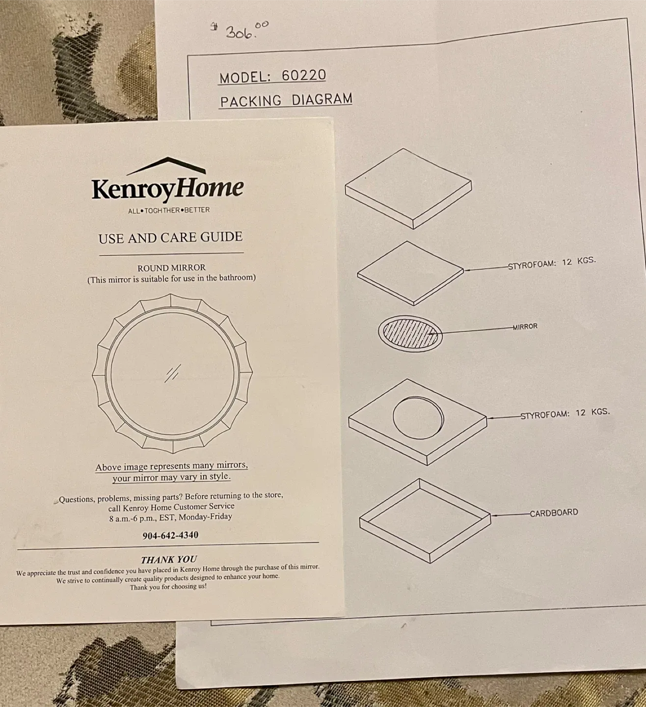Round Silver Wall Mirror image indicator(6)