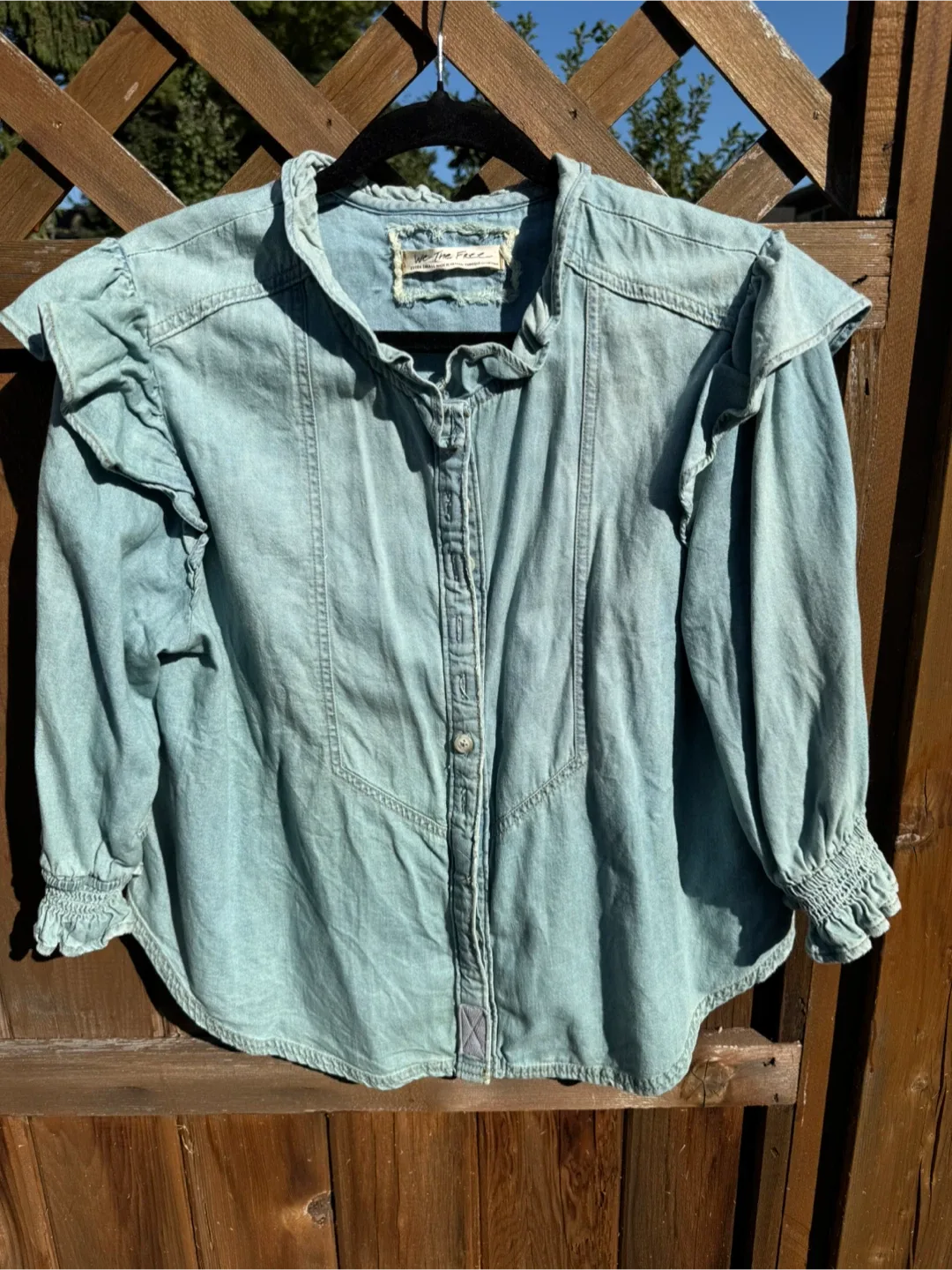 We The Free Denim Shirt - Extra Small thumbnail