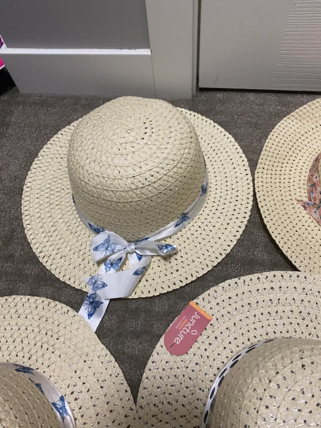 4 Juncture Straw Hats with Ribbon Detail image indicator(2)
