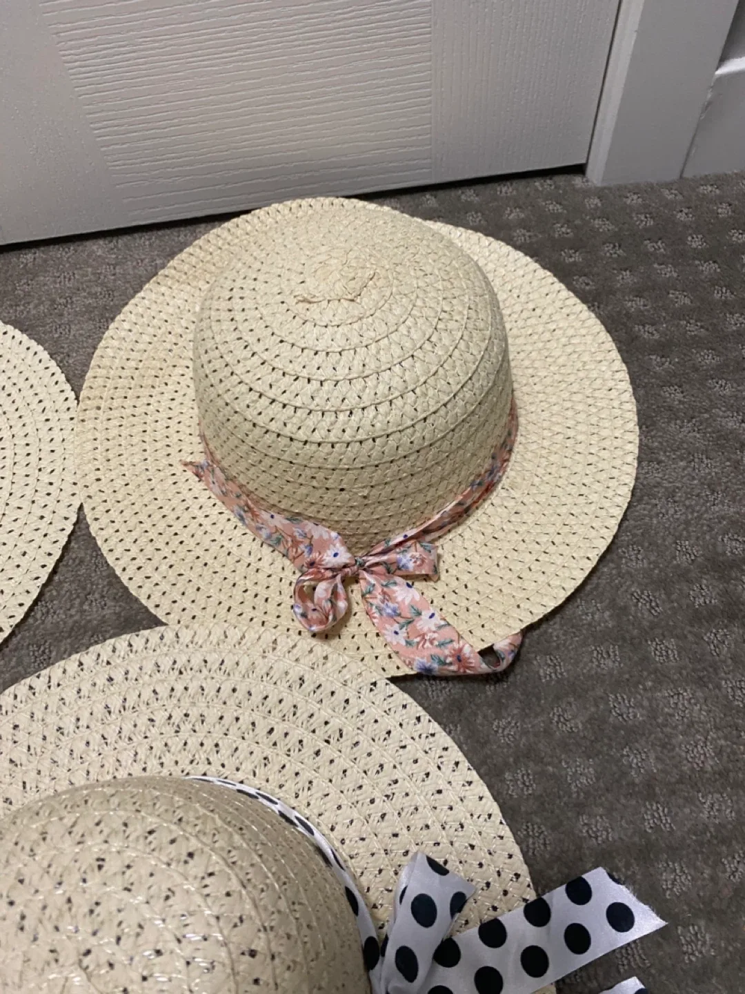 4 Juncture Straw Hats with Ribbon Detail image indicator(3)