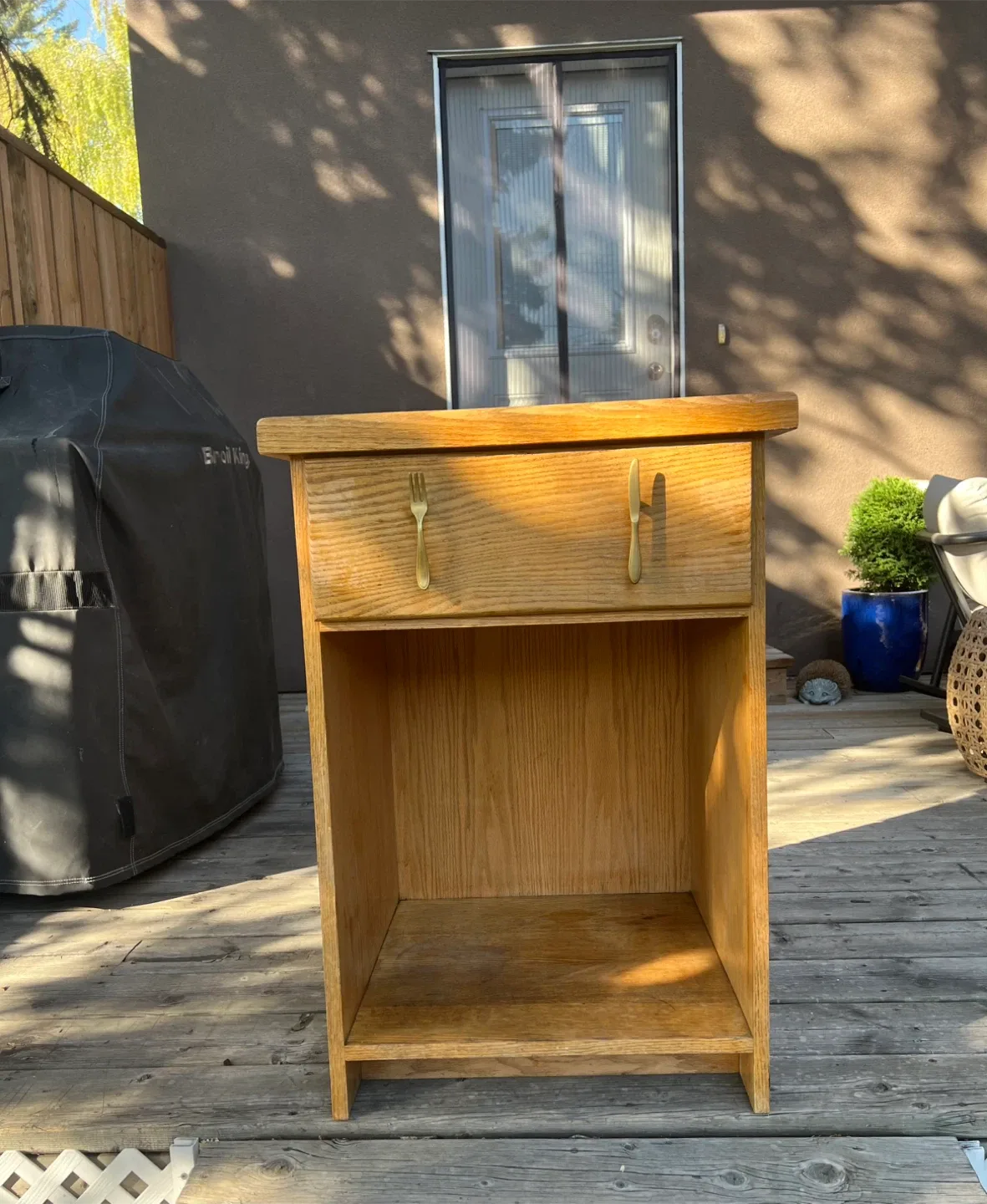 Vintage Wooden Kitchen Cabby/Storage thumbnail