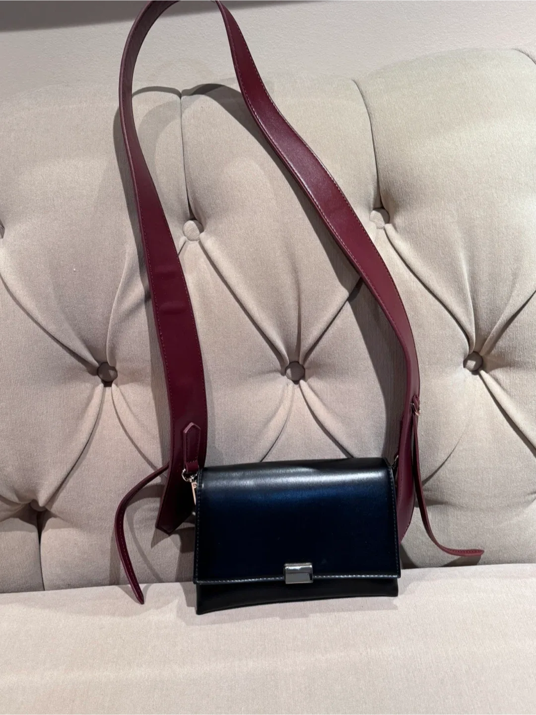 Black Leather Crossbody Bag thumbnail