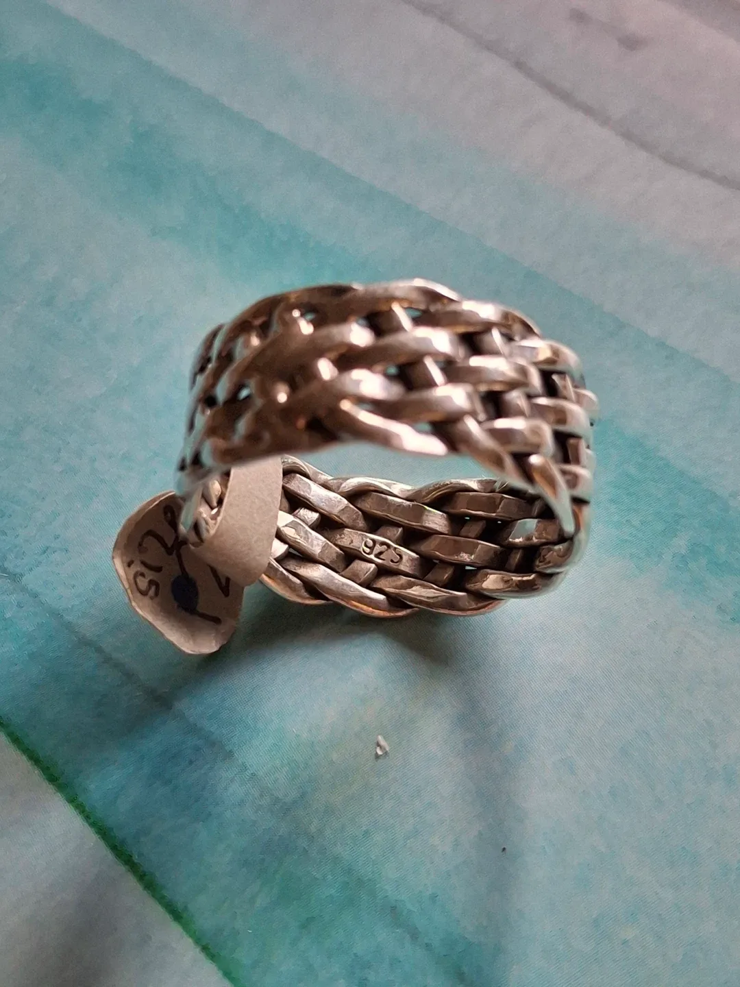 Men’s woven ring (silver, stamped 925) image indicator(2)