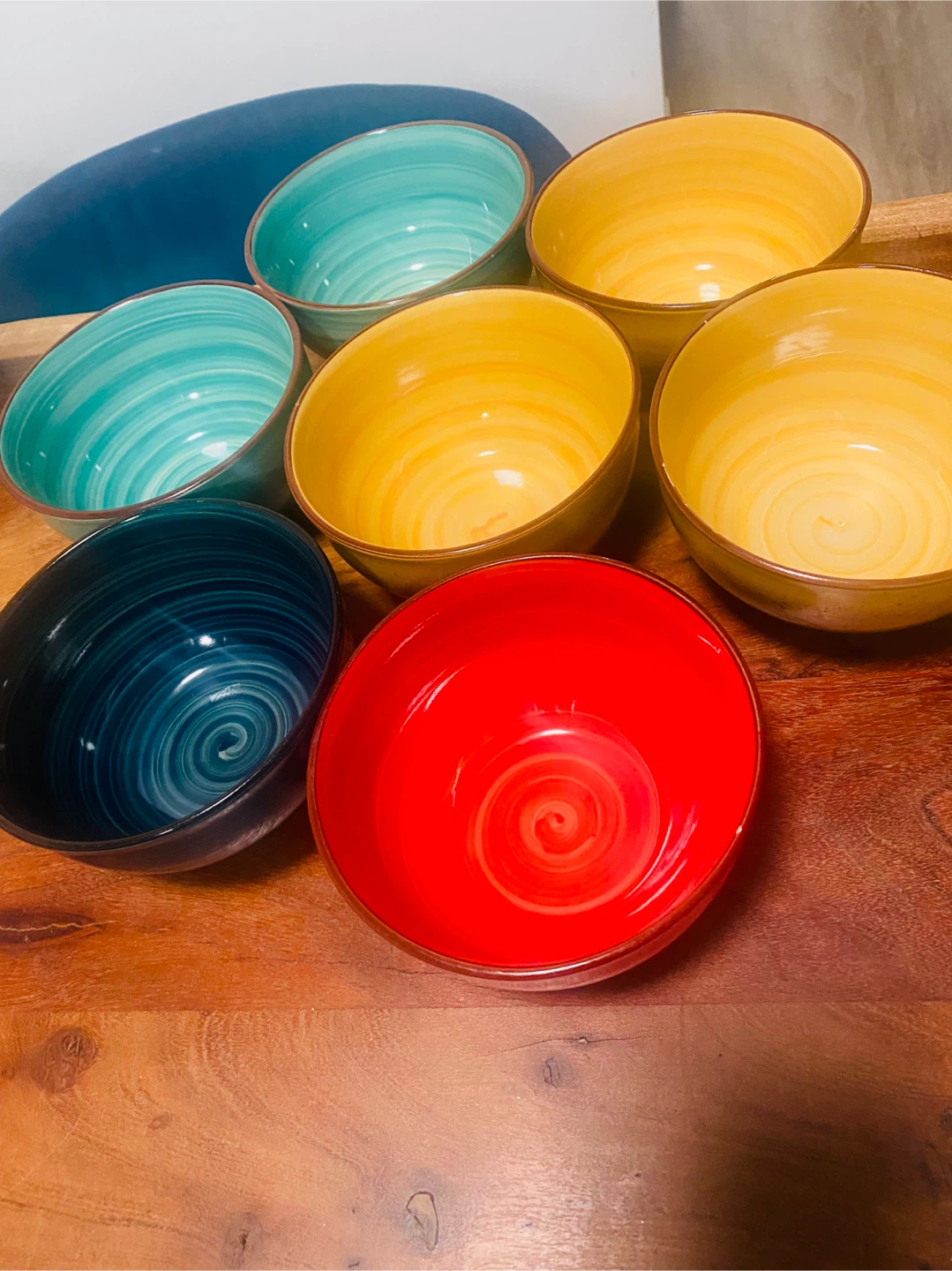 Colorful Ceramic Plates & Bowls Set - Used - photo 3