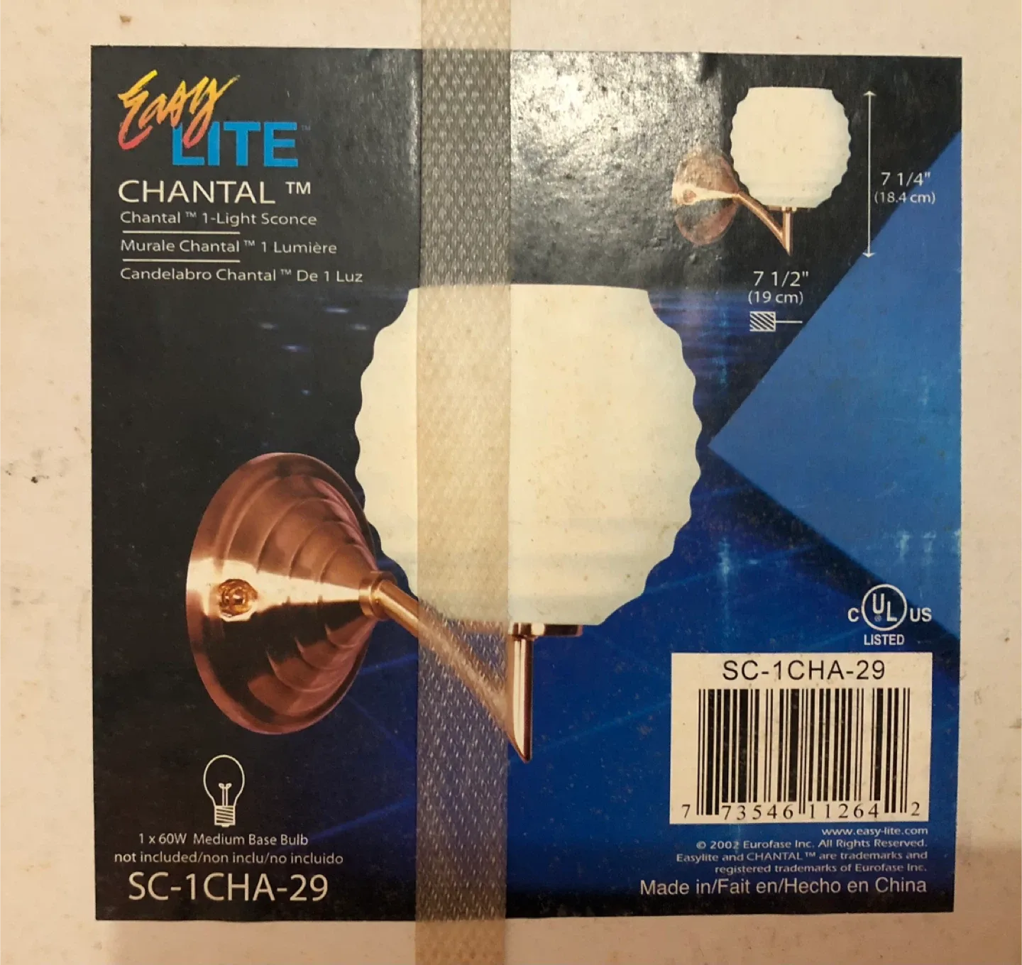 🥕Easy Lite Chantal 1-Light Sconce - New in Box image indicator(4)