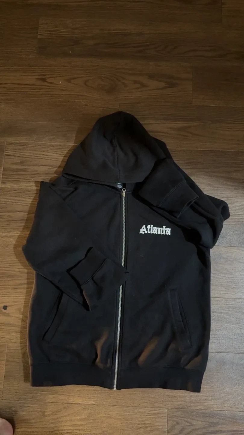 Atlanta Athletic Dept. Black Zip-Up Hoodie thumbnail