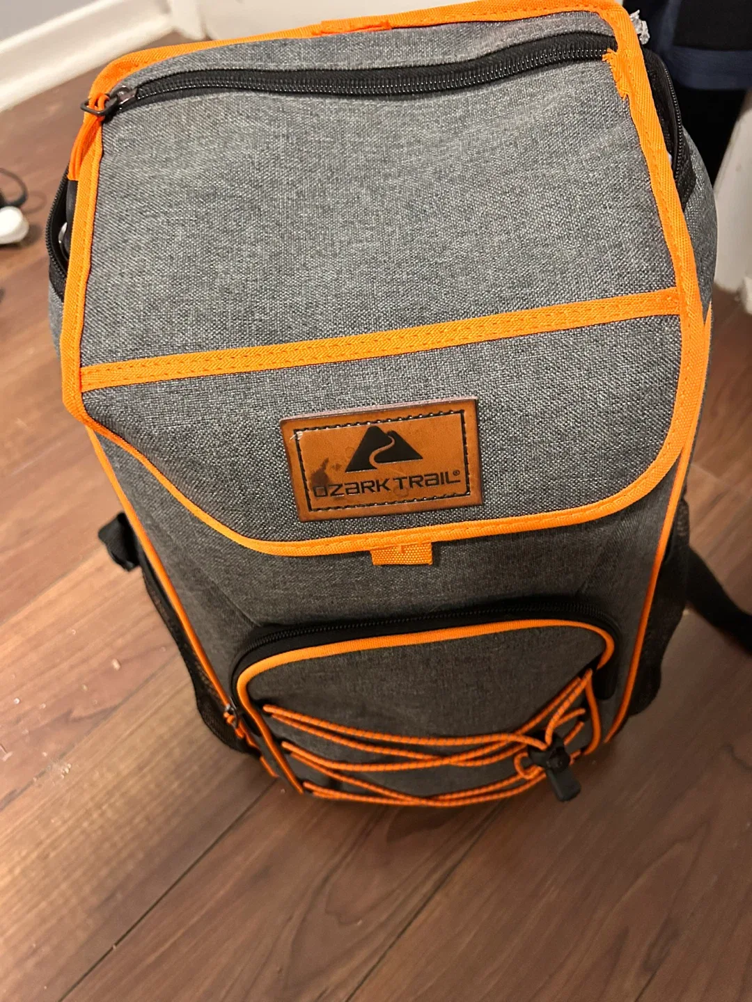 Ozark Trail Backpack Cooler - Grey & Orange thumbnail