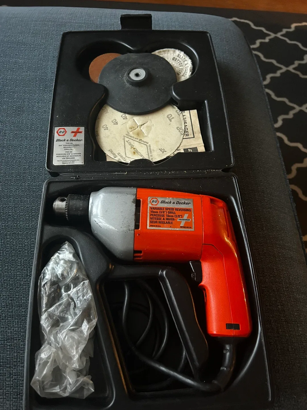Vintage Black & Decker Variable Speed Reversing Drill 🥕 thumbnail
