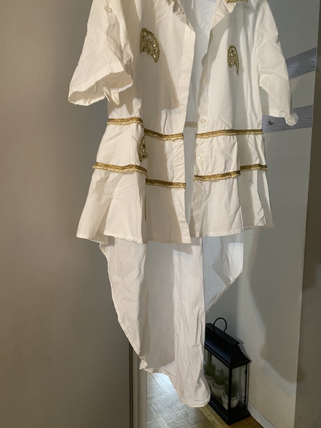 White Embellished Layered Top - photo 5