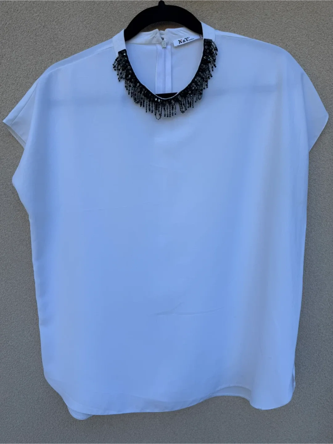 K&T Fashion White Blouse - Size 42 thumbnail