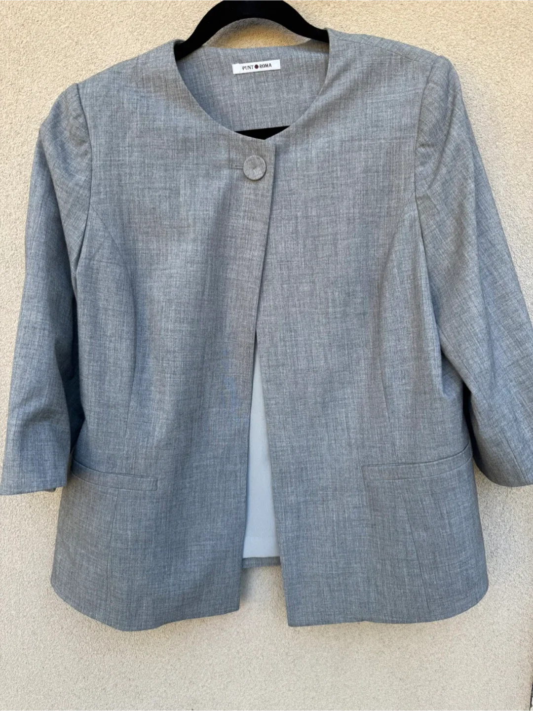 Punt Roma Grey Blazer - Size 14 thumbnail