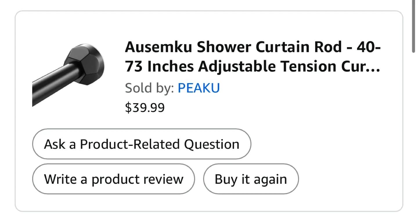 Adjustable Curtain Rod - 40-73 Inches image indicator(3)