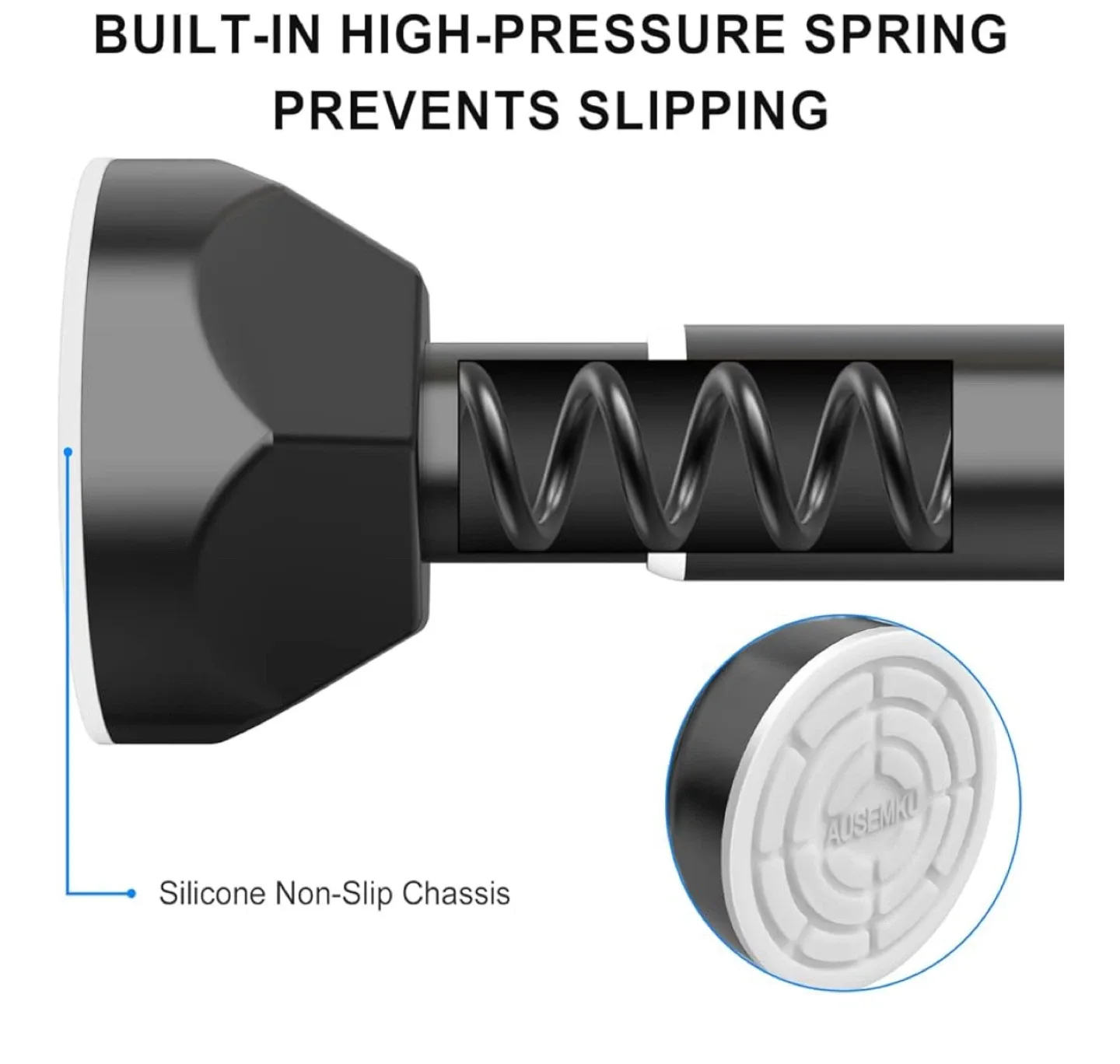 Adjustable Curtain Rod - 40-73 Inches image indicator(8)