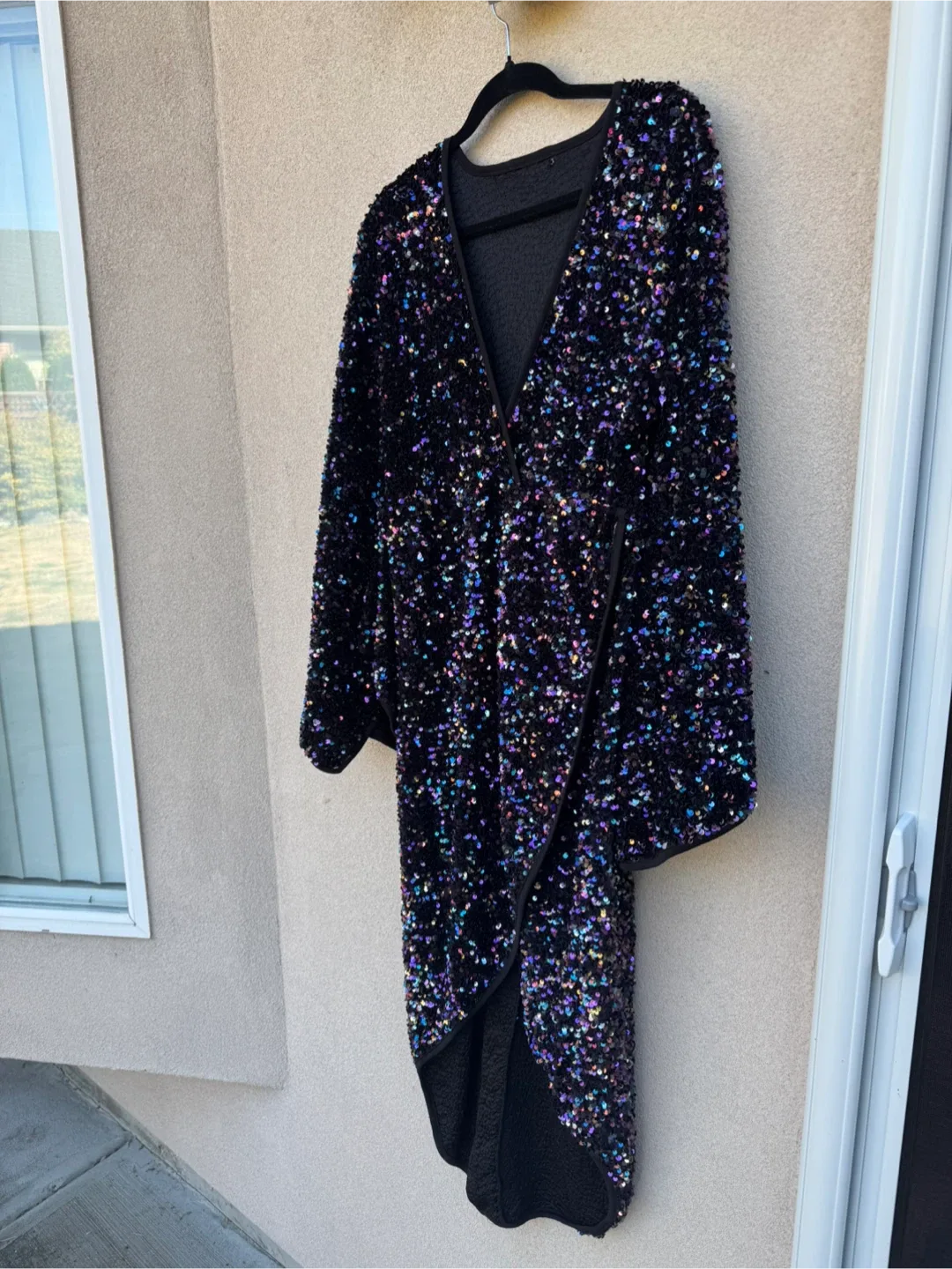 Sequin Party Dress - Black thumbnail