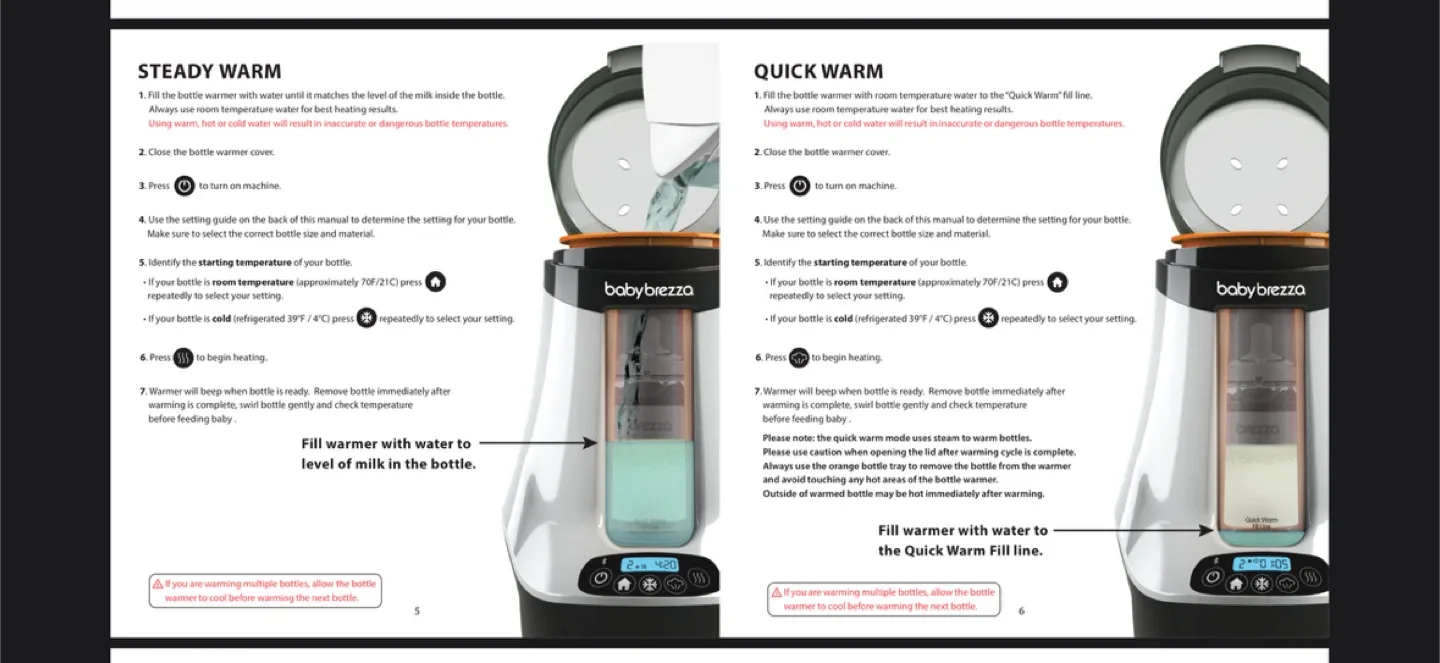 Baby Brezza Smart Bottle Warmer image indicator(9)
