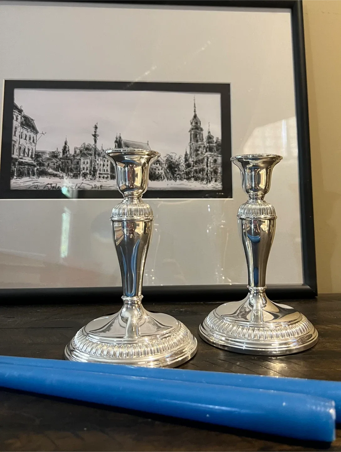 Vintage BIRKS Sterling Candlesticks Holders thumbnail