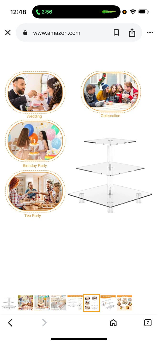 3 Tier Acrylic Cupcake Stand Dessert Display BRAND NEW - photo 3