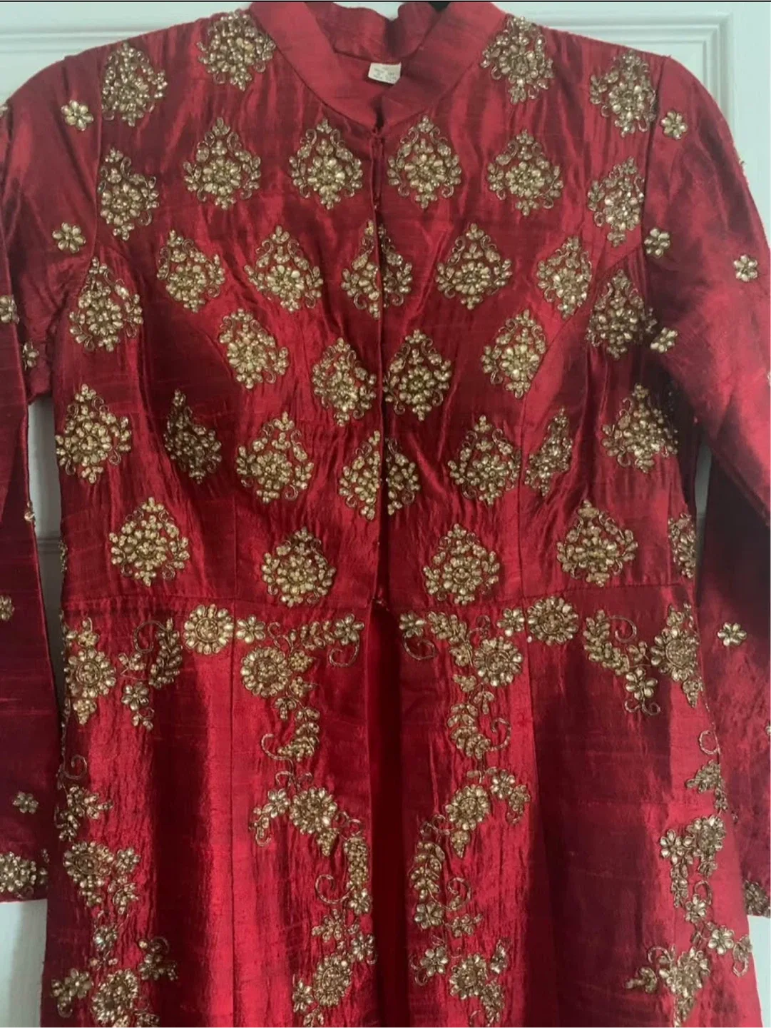 Raw silk Indian bridal top image indicator(4)