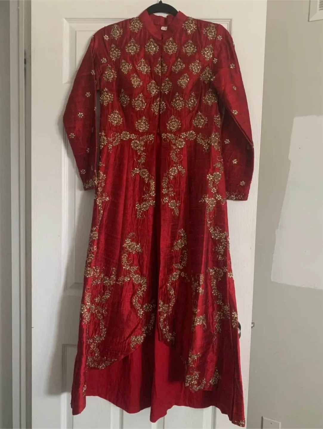 Raw silk Indian bridal top image indicator(2)