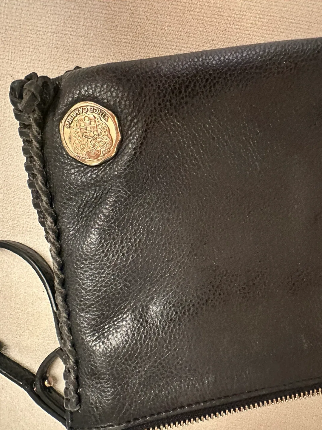 Vince Camuto Black Leather Crossbody Bag image indicator(3)