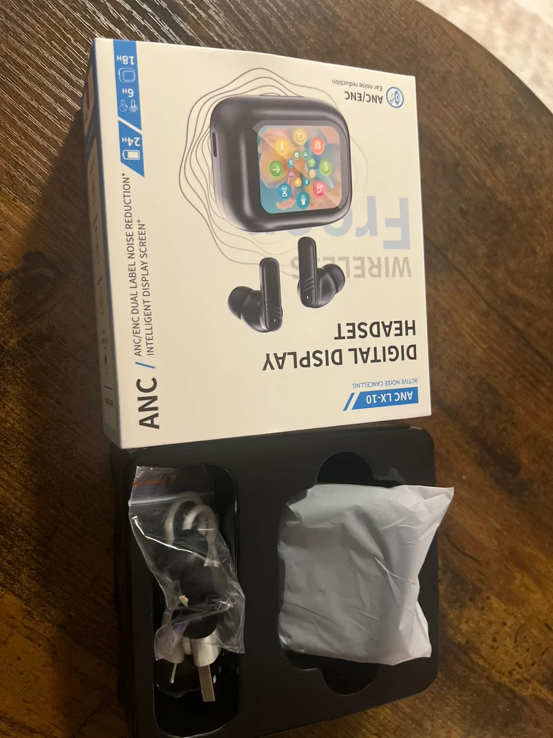 ANC LX-10 Digital Display Headset - Wireless Earbuds image indicator(2)