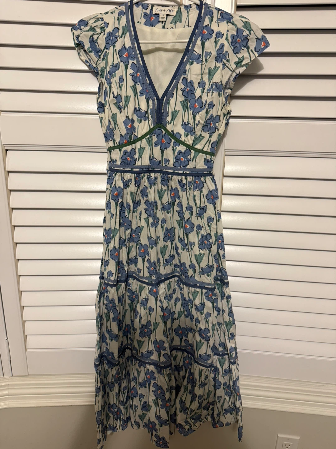 She + Sky Floral Tiered Dress - photo 2