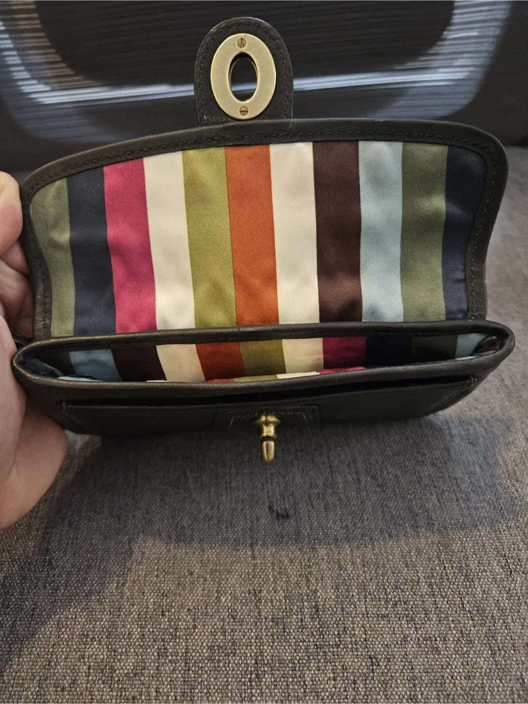 Coach Gigi 65th Ann. Black Leather Wristlet image indicator(2)