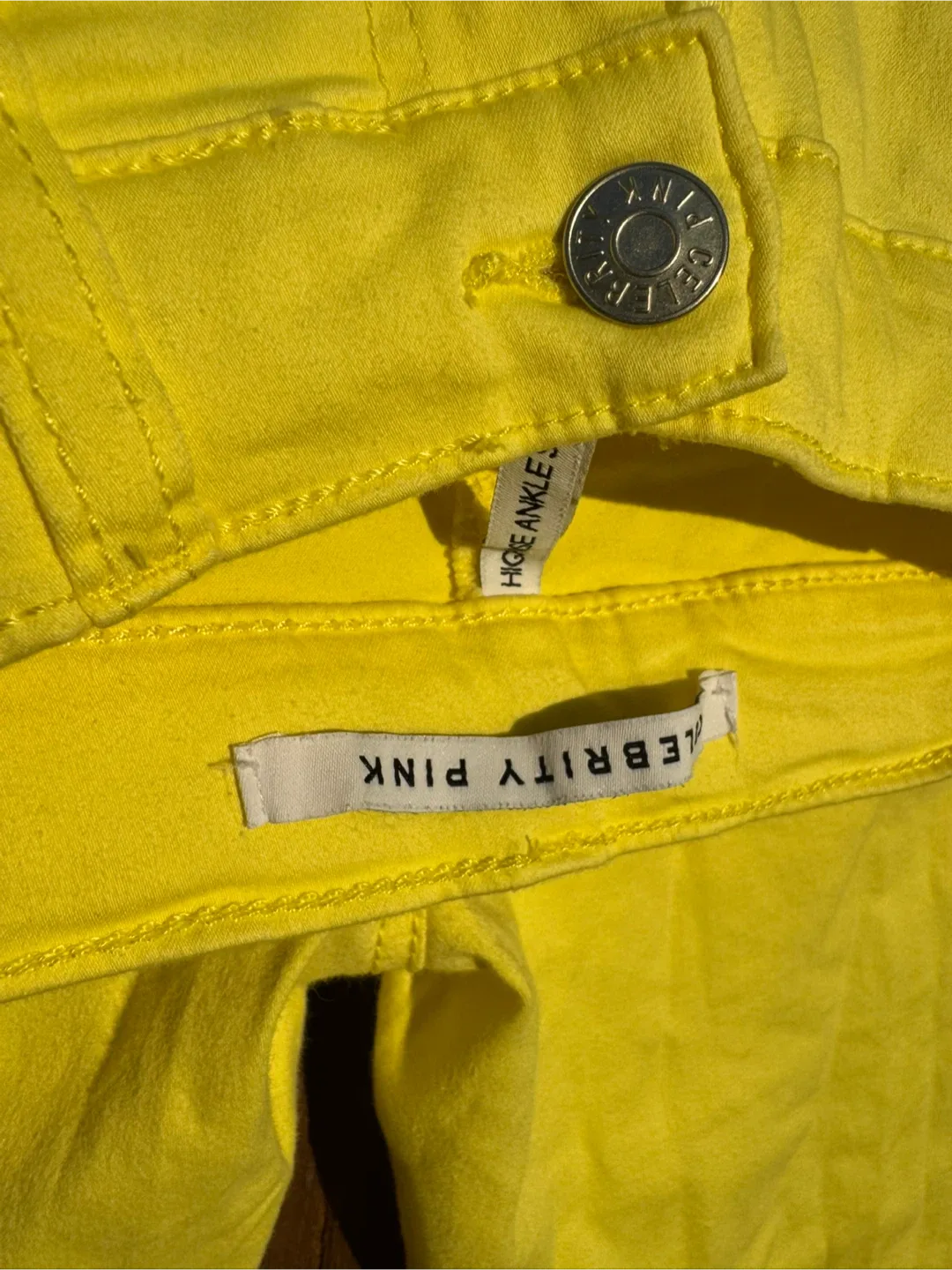 Celebrity Pink High Ankle Jeans - Yellow image indicator(3)